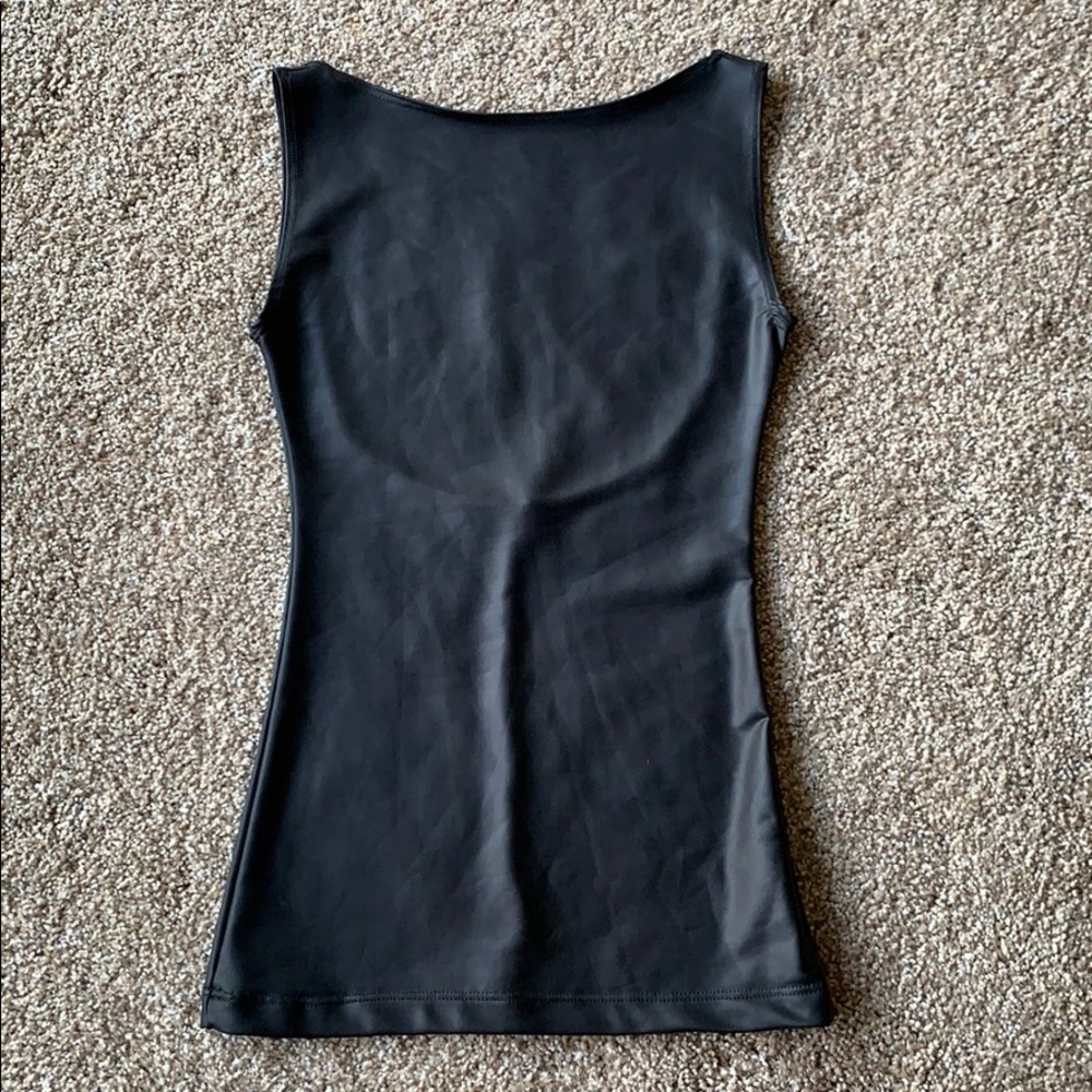 Scoop Back, Faux Leather